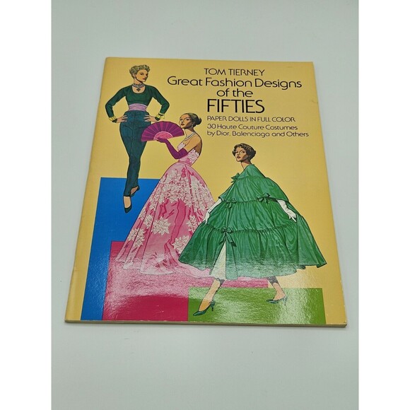 Great Fashion Designs of the Fifties  Paper Dolls By Tom Tierney New UNCUT - Picture 1 of 12